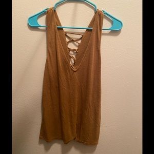 Brown tank top!